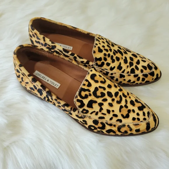 Chelsea & Violet Leopard Print Loafers - Picture 3 of 9